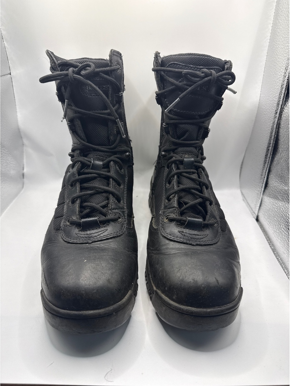 Bates Men’s 10 black Leather Tactical Work Boots